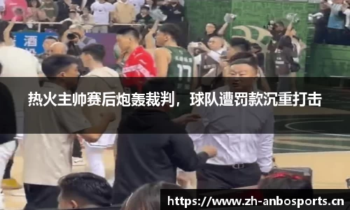 热火主帅赛后炮轰裁判，球队遭罚款沉重打击