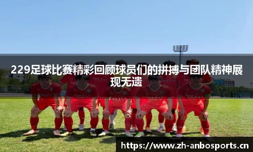 229足球比赛精彩回顾球员们的拼搏与团队精神展现无遗